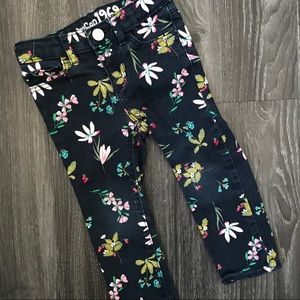 2t_ BABY GAP floral jeans